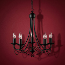 Montmartre Antique Brass 5 Light Chandelier
